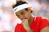 Taylor Fritz in action at the 2022 BNP Paribas Open.